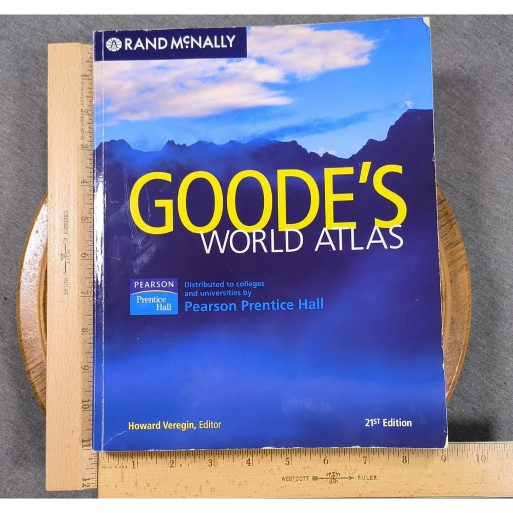 2005 Goode's World Atlas 21st Edition Rand‎ McNally Vintage Trade Paperback